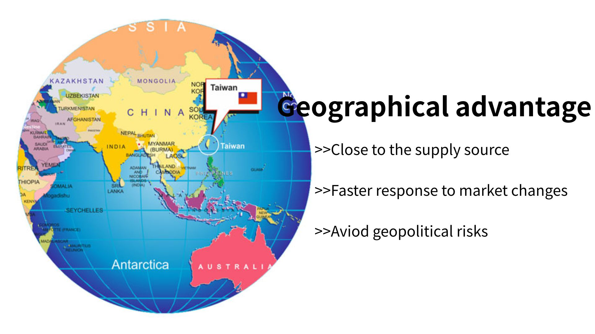 Geographic advantages
