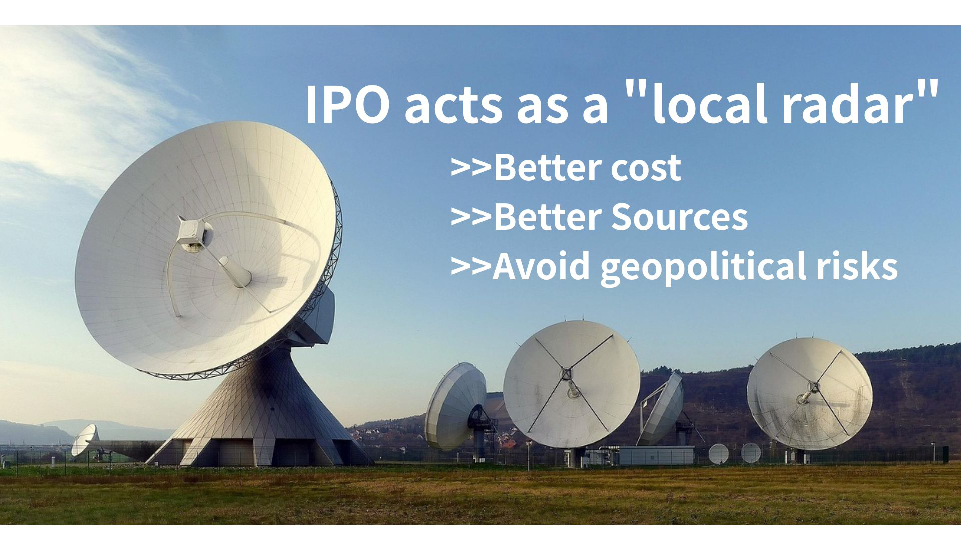 IPO acts as a local radar
